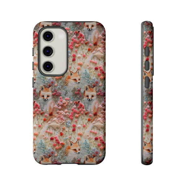 Cottagecore Fox 3D Aesthetic Phone Case for iPhone, Samsung, Pixel
