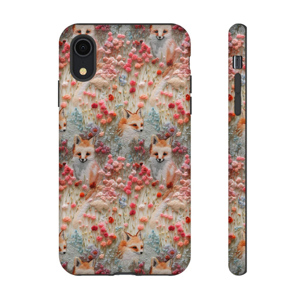 Cottagecore Fox 3D Aesthetic Phone Case for iPhone, Samsung, Pixel