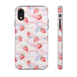 Dreamy Strawberry Cloud Phone Case - Pretty Pink Sky Protective Phone Cover for iPhone, Samsung, Pixel