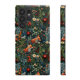 Botanical Fox Aesthetic Phone Case for iPhone, Samsung, Pixel Samsung Galaxy S22 Ultra / Glossy