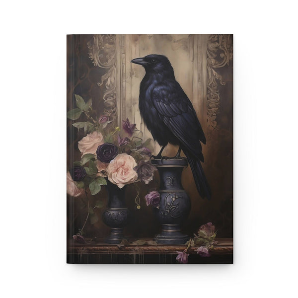 Raven Dark Academia Aesthetic Notebook - Hardcover Gothic Journal Journal