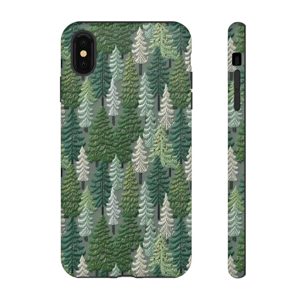 Christmas Forest 3D Aesthetic Phone Case for iPhone, Samsung, Pixel