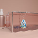 Forget Me Not Pressed Flower Necklace - Dried Flower Jewelry