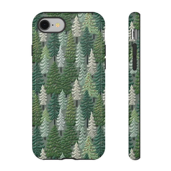 Christmas Forest 3D Aesthetic Phone Case for iPhone, Samsung, Pixel