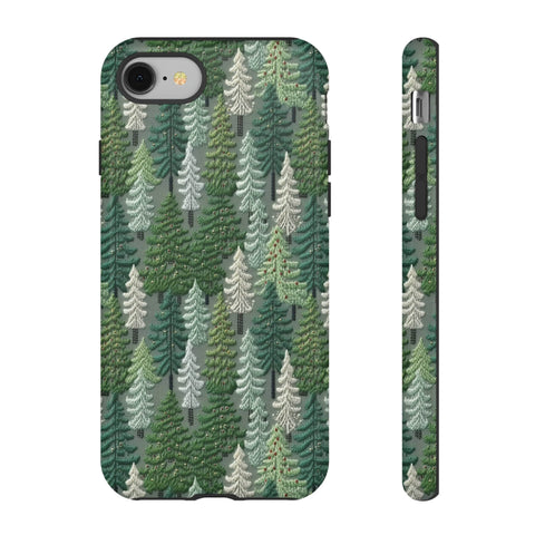 Christmas Forest 3D Aesthetic Phone Case for iPhone, Samsung, Pixel