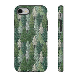 Christmas Forest 3D Aesthetic Phone Case for iPhone, Samsung, Pixel iPhone 8 / Matte