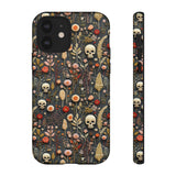Magical Skull Garden Aesthetic 3D Phone Case for iPhone, Samsung, Pixel iPhone 12 / Glossy