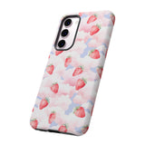 Dreamy Strawberry Cloud Phone Case - Pretty Pink Sky Protective Phone Cover for iPhone, Samsung, Pixel