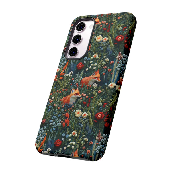 Botanical Fox Aesthetic Phone Case for iPhone, Samsung, Pixel