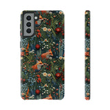 Botanical Fox Aesthetic Phone Case for iPhone, Samsung, Pixel Samsung Galaxy S21 Plus / Glossy