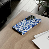 Blue State of Life Phone Case - Trendy Navy Blue Collage Protective Phone Cover for iPhone, Samsung, Pixel