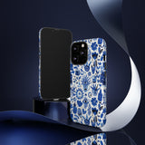 Blue State of Life Phone Case - Trendy Navy Blue Collage Protective Phone Cover for iPhone, Samsung, Pixel