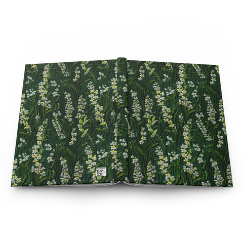 Shadow Blooms Wildflower Journal - Hardcover Blank Lined Notebook