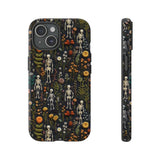 Mini Skeletons in Mystique Garden 3D Phone Case for iPhone, Samsung, Pixel iPhone 15 / Glossy