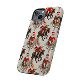 Cowboy Santa Embroidery Phone Case for iPhone, Samsung, Pixel