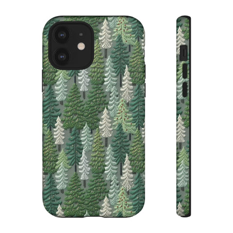 Christmas Forest 3D Aesthetic Phone Case for iPhone, Samsung, Pixel