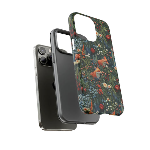 Botanical Fox Aesthetic Phone Case for iPhone, Samsung, Pixel