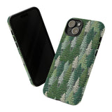 Christmas Forest 3D Aesthetic Phone Case for iPhone, Samsung, Pixel