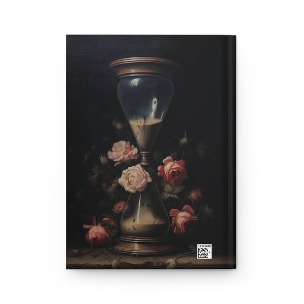 Dark Academia Floral Skull Aesthetic Notebook