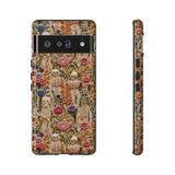 Skeletons in Bloom Garden 3D Aesthetic Phone Case for iPhone, Samsung, Pixel Google Pixel 6 Pro / Glossy