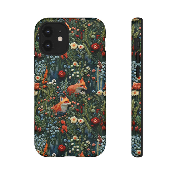 Botanical Fox Aesthetic Phone Case for iPhone, Samsung, Pixel