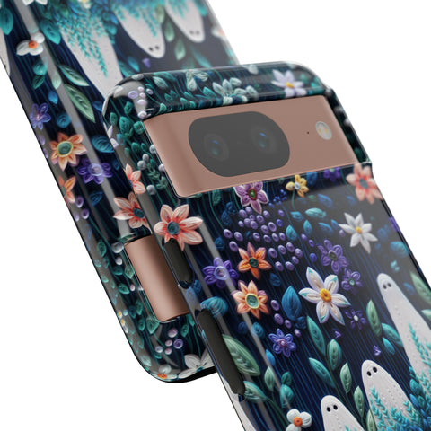 Ghosts in the Garden Aesthetic 3D Phone Case for iPhone, Samsung, Pixel