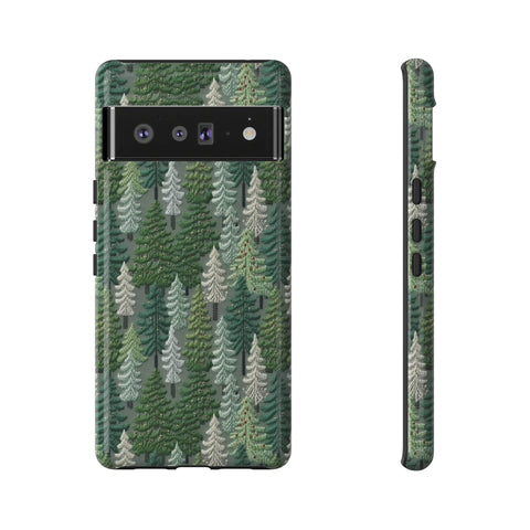 Christmas Forest 3D Aesthetic Phone Case for iPhone, Samsung, Pixel