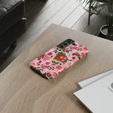 Strawberry Collage Phone Case - Pink Trendy Aesthetic Protective Phone Cover for iPhone, Samsung, Pixel