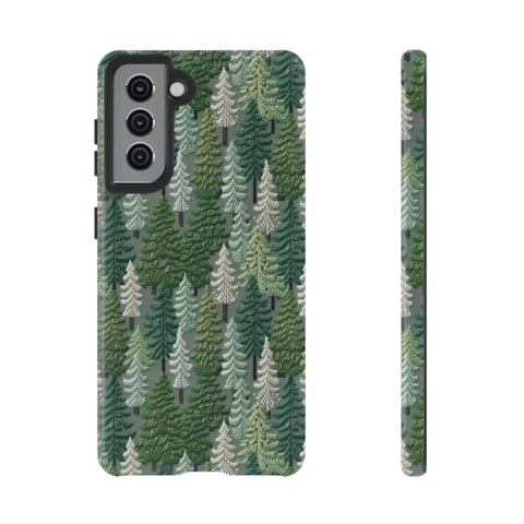 Christmas Forest 3D Aesthetic Phone Case for iPhone, Samsung, Pixel