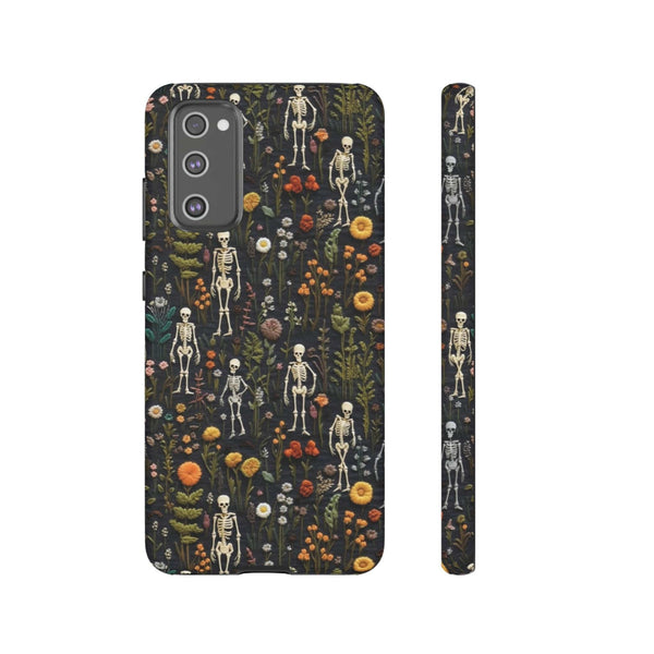 Mini Skeletons in Mystique Garden 3D Phone Case for iPhone, Samsung, Pixel