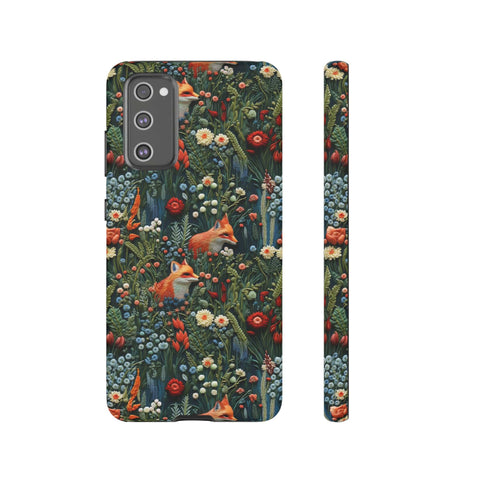 Botanical Fox Aesthetic Phone Case for iPhone, Samsung, Pixel