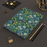 Lagoon Meadow Wildflower Journal - Hardcover Blank Lined Notebook