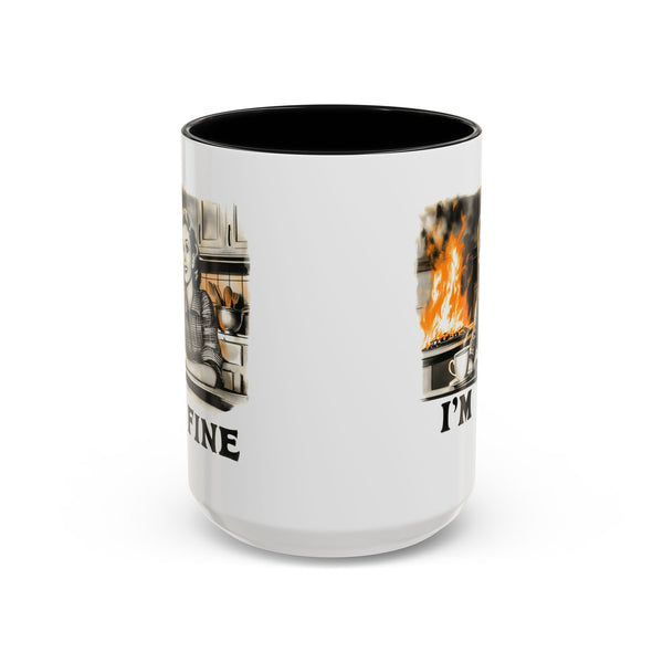 "I'm Fine" Retro Art Mug - Nostalgic Charm & Classic Humor Gift