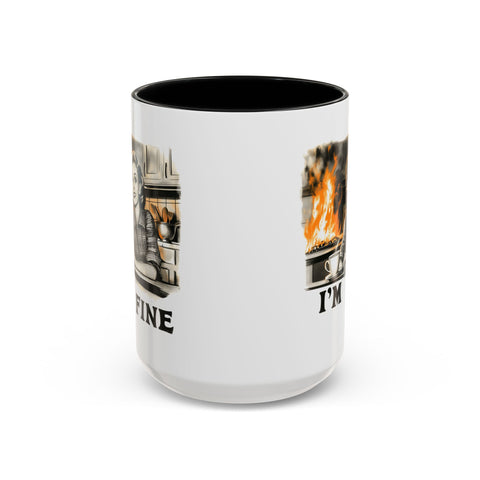 "I'm Fine" Retro Art Mug - Nostalgic Charm & Classic Humor Gift
