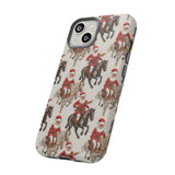 Cowboy Santa Embroidery Phone Case for iPhone, Samsung, Pixel