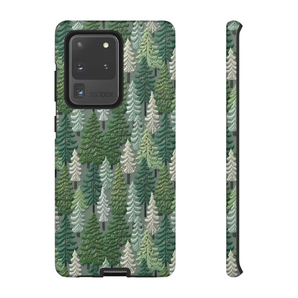 Christmas Forest 3D Aesthetic Phone Case for iPhone, Samsung, Pixel