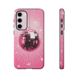 Disco Ball Phone Case - Pink Trendy Retro Mirror Ball Protective Phone Cover for iPhone, Samsung, Pixel