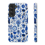 Blue State of Life Phone Case - Trendy Navy Blue Collage Protective Phone Cover for iPhone, Samsung, Pixel