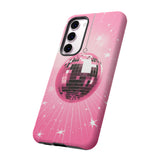 Disco Ball Phone Case - Pink Trendy Retro Mirror Ball Protective Phone Cover for iPhone, Samsung, Pixel