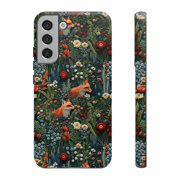 Botanical Fox Aesthetic Phone Case for iPhone, Samsung, Pixel