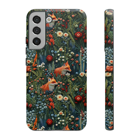 Botanical Fox Aesthetic Phone Case for iPhone, Samsung, Pixel