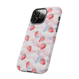 Dreamy Strawberry Cloud Phone Case - Pretty Pink Sky Protective Phone Cover for iPhone, Samsung, Pixel