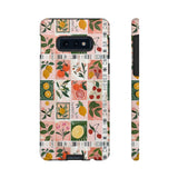 Fruit Stamps Collage Phone Case - Trendy Stickers Aesthetic Protective Phone Cover for iPhone, Samsung, Pixel