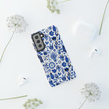 Blue State of Life Phone Case - Trendy Navy Blue Collage Protective Phone Cover for iPhone, Samsung, Pixel