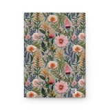 Enchanted Meadow Wildflower Journal - Hardcover Blank Lined Notebook