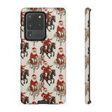 Cowboy Santa Embroidery Phone Case for iPhone, Samsung, Pixel Samsung Galaxy S20 Ultra / Glossy