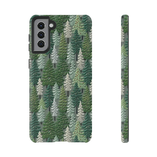 Christmas Forest 3D Aesthetic Phone Case for iPhone, Samsung, Pixel