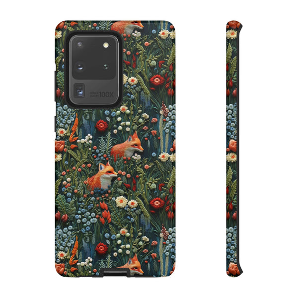 Botanical Fox Aesthetic Phone Case for iPhone, Samsung, Pixel