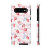 Dreamy Strawberry Cloud Phone Case - Pretty Pink Sky Protective Phone Cover for iPhone, Samsung, Pixel