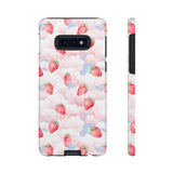 Dreamy Strawberry Cloud Phone Case - Pretty Pink Sky Protective Phone Cover for iPhone, Samsung, Pixel